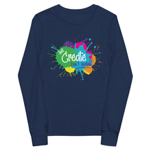 Load image into Gallery viewer, Just Create youth long sleeve tee
